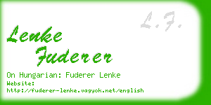 lenke fuderer business card